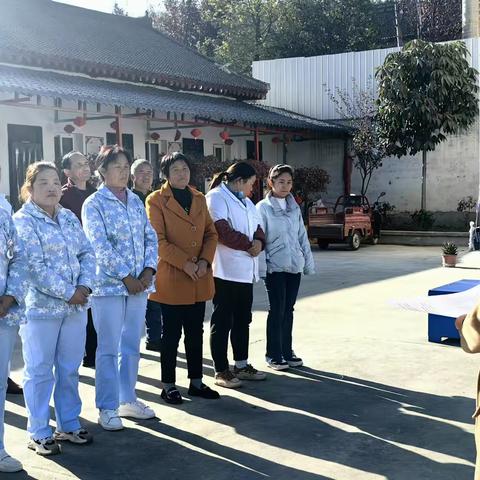 周至县马召辛口福康养老院消防演练活动