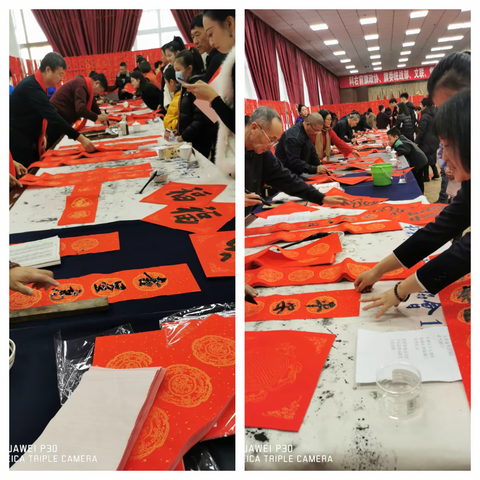 笔歌墨舞迎新春  铁画银钩赞北疆