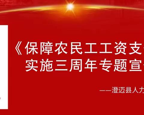 尊重劳动，依法维权——县人社局开展《保障农民工工资支付条例》实施三周年专题宣传活动