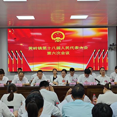 黄岭镇第十八届人民代表大会第六次会议胜利闭幕