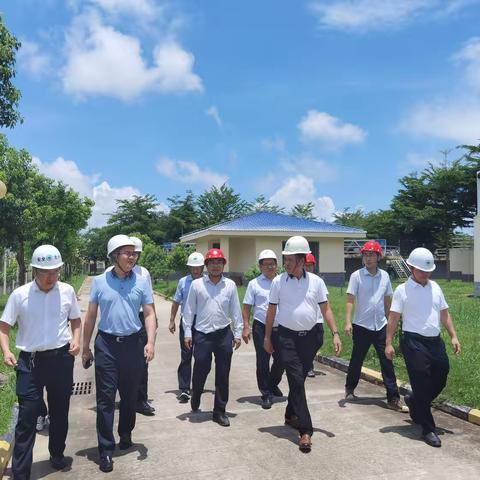 三亚环境农业投资集团（名称待定）筹备工作组组长、农投集团党委书记、董事长时亚南到创意新城污水公司开展走访调研工作