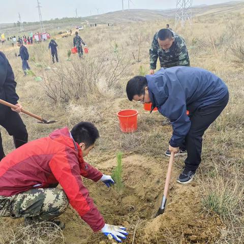 清水河县林业和草原局组织开展全民义务植树活动