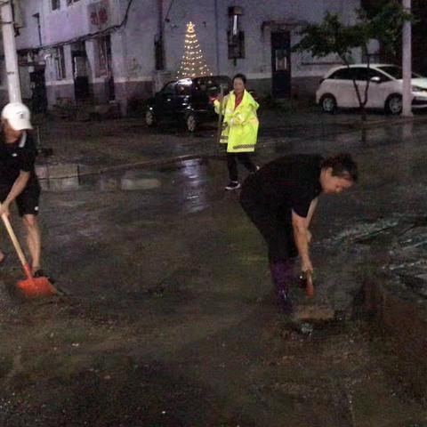 汪清楹环暴雨后清淤行动