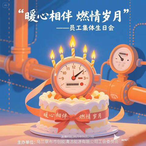 暖心相伴，燃情岁月  乌兰察布创能工会会员生日会 温情举办