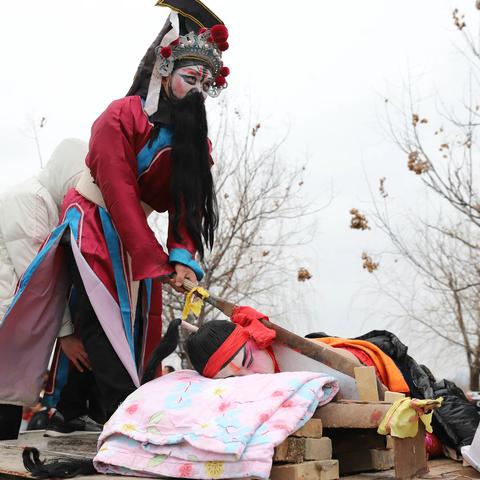 大荔县官池镇成王村社火剪影（一）