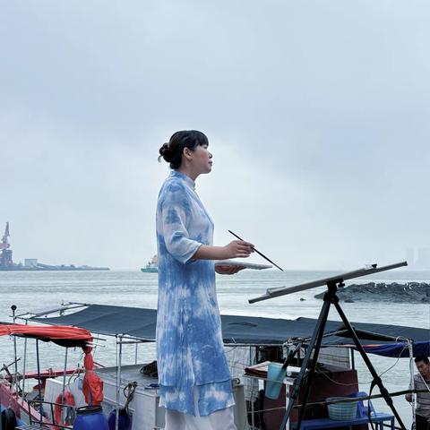 龚丹女士水彩画赏析