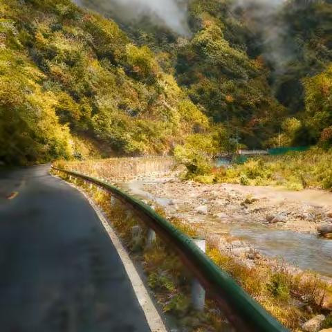 白云桃源的乡村公路