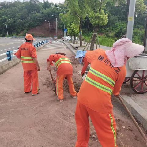 环卫一线  高温下的劳动者