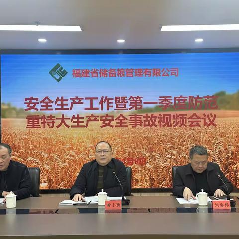 省储备粮公司召开安全生产工作暨第一季度防范重特大生产安全事故视频会议