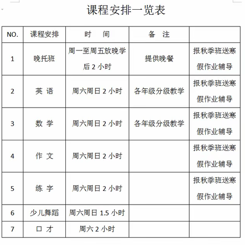 康馨少儿成长中心秋季班火热报名中