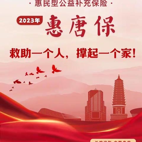 2023年“惠唐保”可以参保缴费了！