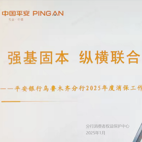平安银行乌鲁木齐分行2025年度消保工作会议
