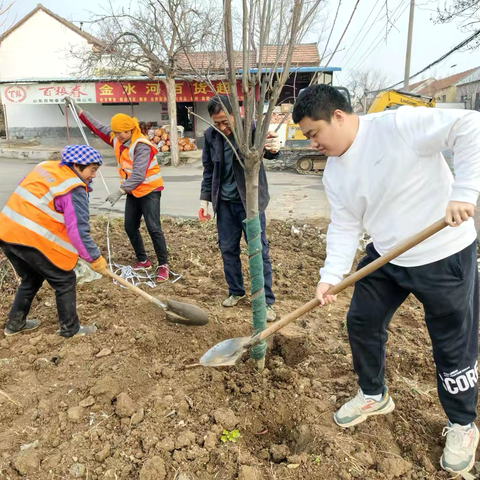 党群同心植新绿  共绘绿美乡村新画卷