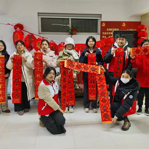 段庄街道纺西社区：辰龙送祥瑞，春联传祝福——“我们的节日·春节”主题活动