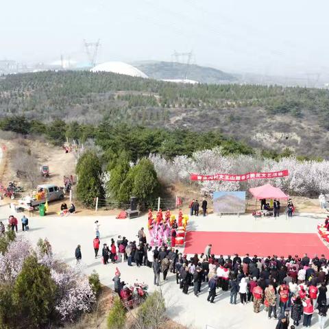曹家沟村文王山首届﻿ 桃花艺术主题活动﻿盛大启幕
