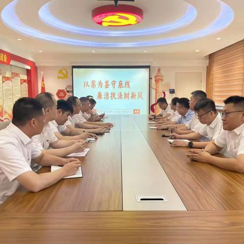 专卖党支部组织开展 “以案为鉴守底线 廉洁执法树新风” 主题党日活动