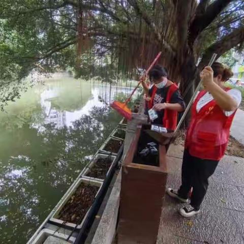 【义洲街道浦西社区】台江区义洲街道浦西社区开展巡河护河志愿服务行动