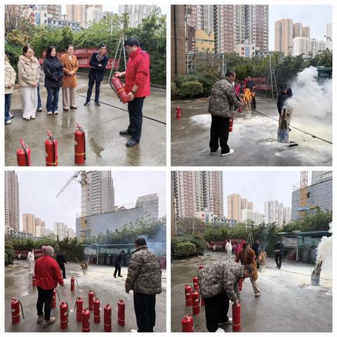 筑牢安全防线！华清社区+清华苑物业消防演练圆满落幕