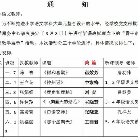 让课本“活”起来——平邑兴蒙学校五年级骨干教师课堂教学展示活动