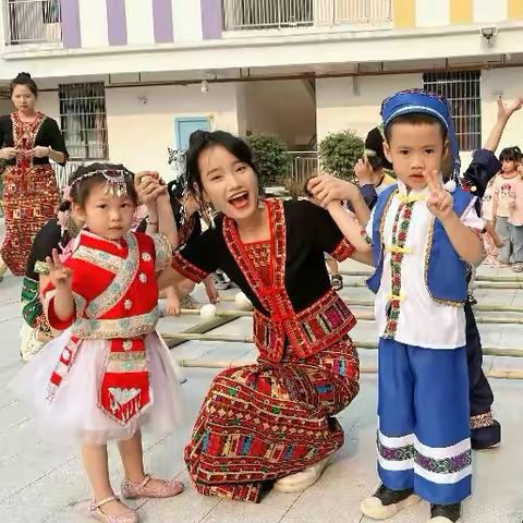 “传承黎苗情”——琼中黎族苗族自治县新进幼儿园开展“三月三”主题系列活动