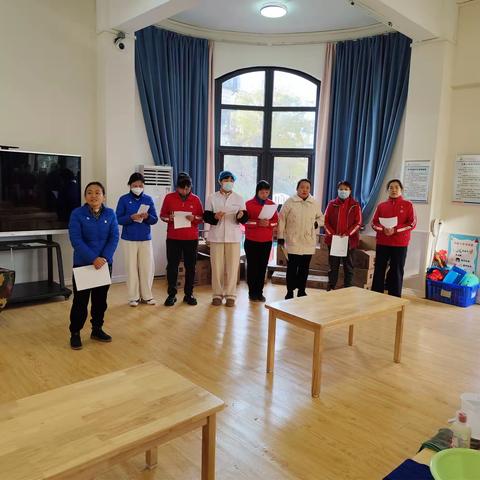 标准工作，服务幼儿——南阳新村幼儿园保育员组练功比武