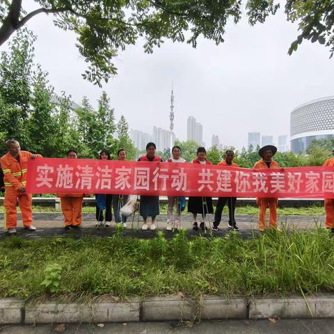 梅林都汇社区5月份清洁家园活动