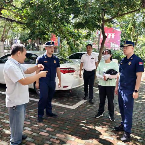 华侨经济区联合市消防支队开展 国庆前消防安全检查