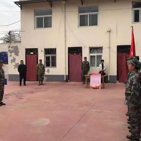 硖石乡：民兵点验聚士气 铿锵誓言展军威