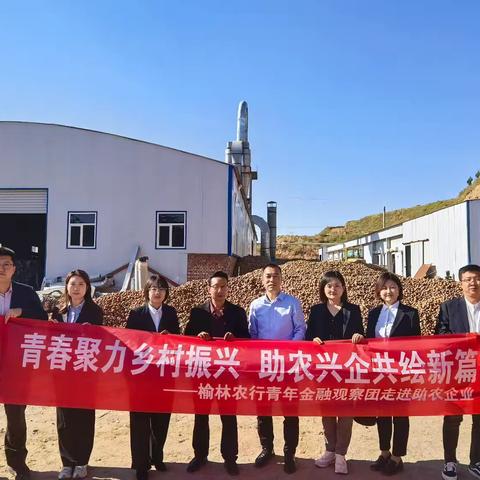 青春聚力乡村振兴 助农兴企共绘新篇———榆林农行青年金融观察团走进助农企业