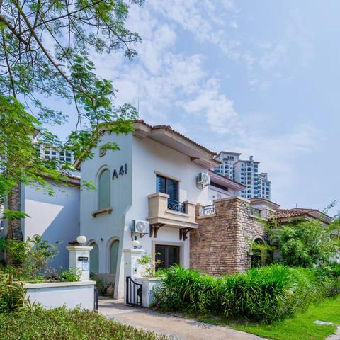 全新万科双月湾一期现代风6房泳池别墅