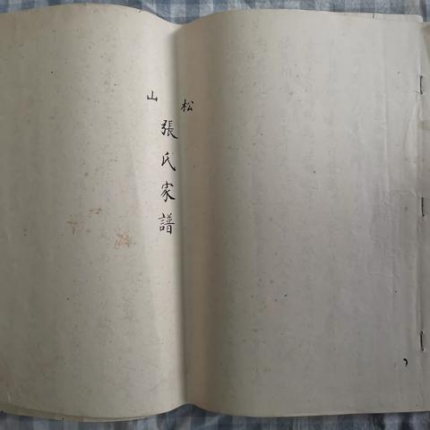我家中的老物件：松山张氏家谱