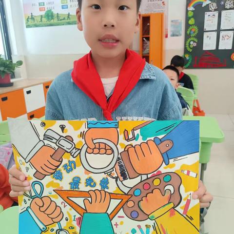 劳动创造美好生活——溧阳市梅园小学二(3)智慧果中队劳动节系列活动