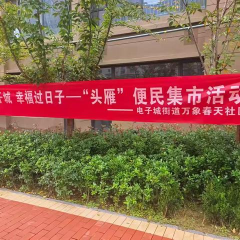 万象春天社区便民集市暖人心，医疗服务与政策解读“一站式”到家