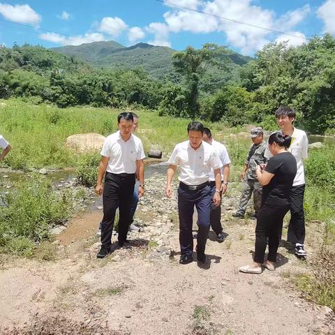 五指山市总河湖长、市长陈国梁到毛庆水开展巡河调研工作