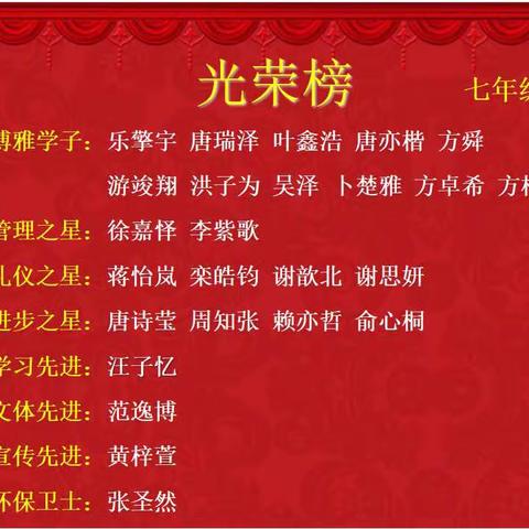 “星”光熠熠，榜上有名，新安江一中期末光荣榜揭榜啦！