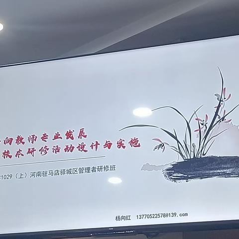 一年好景君须记，正是南通研修时——指向教师专业发展的校本研修活动设计与实施