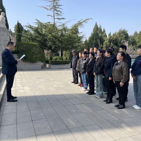 祥和社区清明节祭奠烈士