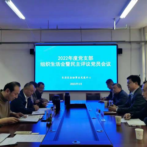 区金融事业发展中心党支部召开2022年度组织生活会