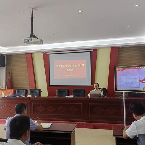龙密村委会开展党的二十大报告解读
