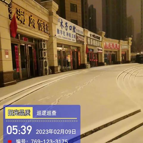 “一场春雪一场暖”——阳光汾河湾物业开展清雪活动