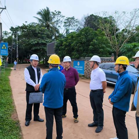 海口市水务局副局长汪志奇一行莅临龙塘大坝开展调研活动