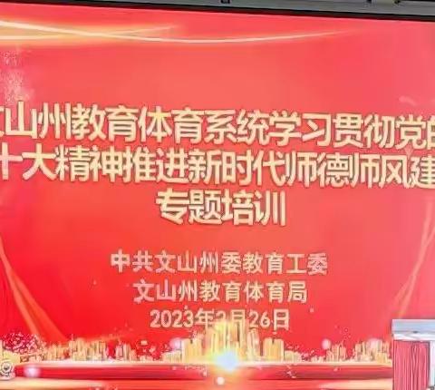 强理论、修师德、炼师能——归朝镇中心小学组织学习“二十大”精神和师德素养提升培训