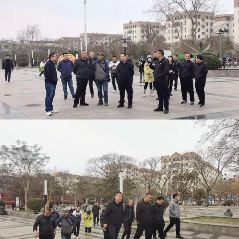 园林中心组织3月份公园广场管理考核评比