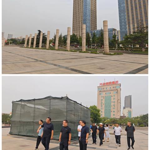 园林中心组织5月份公园广场管理考核评比