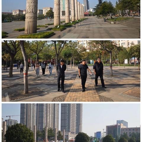 园林中心组织8月份公园广场管理考核评比