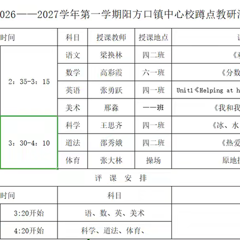 深耕课堂研实效，蹲点教研促成长——阳方口镇中心校开展蹲点教研活动