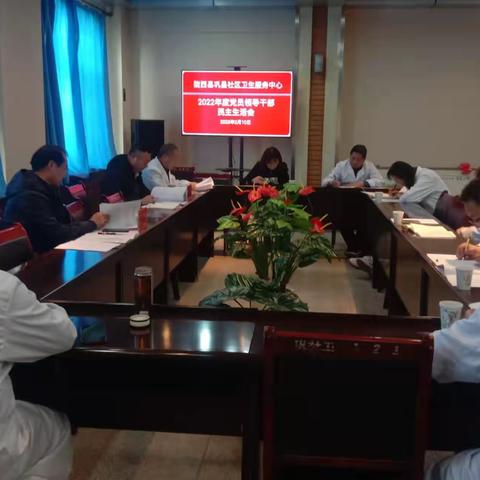 陇西县巩昌社区卫生服务中心 召开2022年度民主生活会