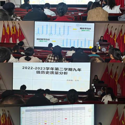 满怀信心，鼓足干劲，砥砺前行 ——九年级第一学期调研考试质量分析会