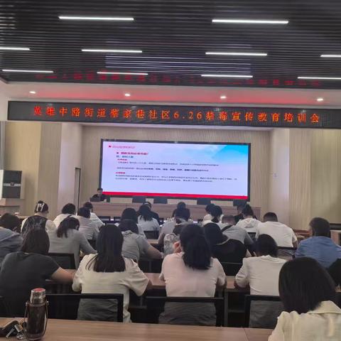 英雄中路街道蔡家巷社区开展——“筑牢禁毒防线 、守护绿色青春”禁毒教育宣传活动