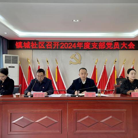 开拓创新砥砺行 锐意进取谱新篇 镇城社区2024年终党员大会顺利召开